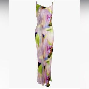 NWOT Rib Spring Cowl neck Multi Dress